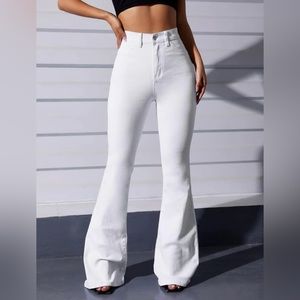 White Flare Jeans